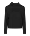 Aragona Long Sleeve Turtleneck Sweater In Black
