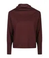 Aragona Long-sleeves Sweater In Burgundy