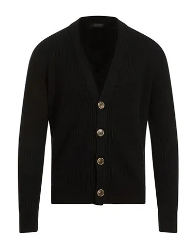 Aragona Man Cardigan Black Size 44 Cashmere