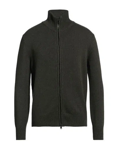Aragona Man Cardigan Dark Green Size 42 Cashmere