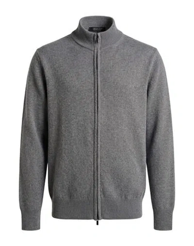 Aragona Man Cardigan Grey Size 36 Cashmere In Gray