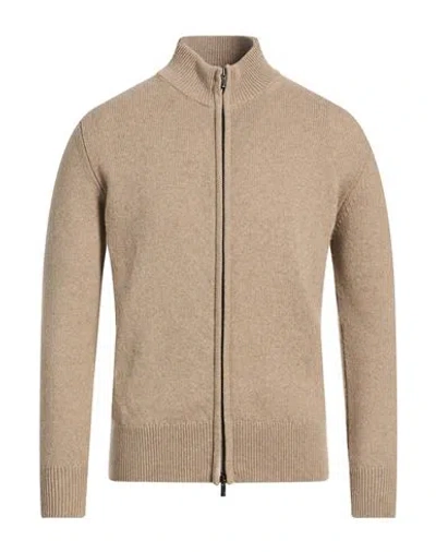 Aragona Man Cardigan Light Brown Size 44 Cashmere