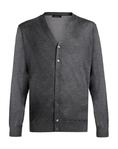 Aragona Man Cardigan Light Grey Size 48 Cashmere, Silk In Gray