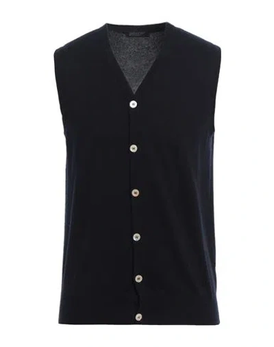 Aragona Man Cardigan Midnight Blue Size 40 Cashmere