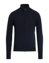 Aragona Man Cardigan Midnight Blue Size 40 Cashmere In Blue