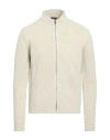 Aragona Man Cardigan Off White Size 44 Baby Alpaca Wool, Merino Wool In White