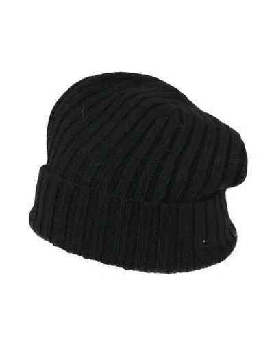 Aragona Man Hat Black Size Onesize Merino Wool, Viscose, Polyamide, Cashmere