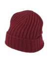 Aragona Man Hat Burgundy Size Onesize Merino Wool, Viscose, Polyamide, Cashmere In Red