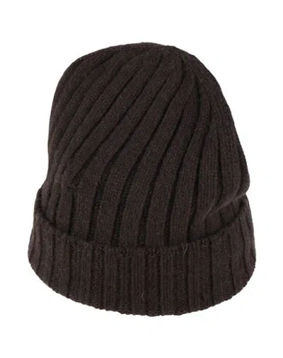 Aragona Man Hat Chocolate Brown Size Onesize Cashmere