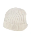 Aragona Man Hat Cream Size Onesize Merino Wool, Viscose, Polyamide, Cashmere In White