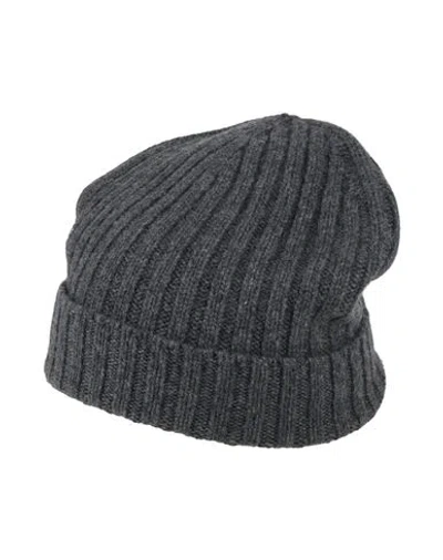 Aragona Man Hat Grey Size Onesize Merino Wool, Viscose, Polyamide, Cashmere In Gray