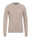 Aragona Man Sweater Beige Size 44 Cashmere