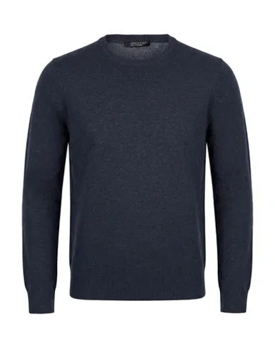 Aragona Man Sweater Blue Size 36 Merino Wool, Cashmere