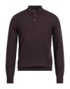 Aragona Man Sweater Burgundy Size 42 Merino Wool In Red