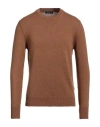 Aragona Man Sweater Camel Size 40 Cashmere In Beige