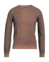Aragona Man Sweater Camel Size 44 Wool, Cashmere In Beige