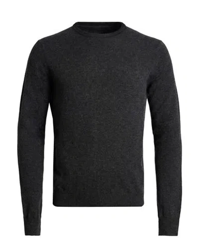 Aragona Man Sweater Charcoal Size 40 Cashmere In Grey