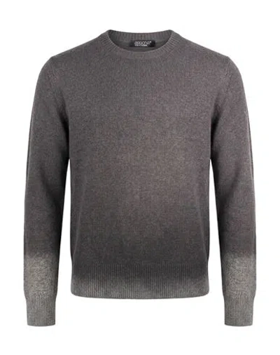 Aragona Man Sweater Charcoal Size 40 Cashmere In Gray
