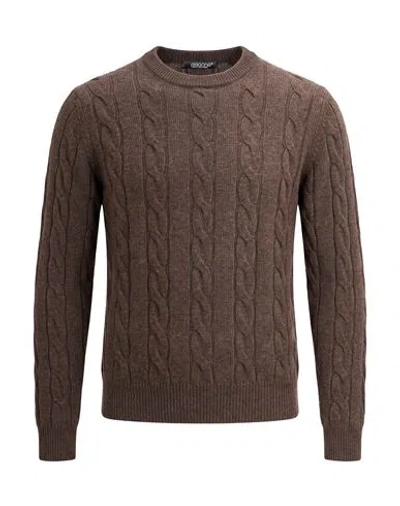 Aragona Man Sweater Chocolate Brown Size 40 Cashmere