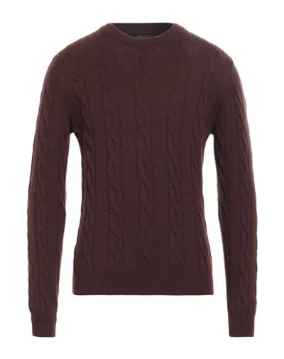 Aragona Man Sweater Cocoa Size 42 Cashmere In Brown