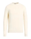 Aragona Man Sweater Cream Size 44 Cashmere In Neutral
