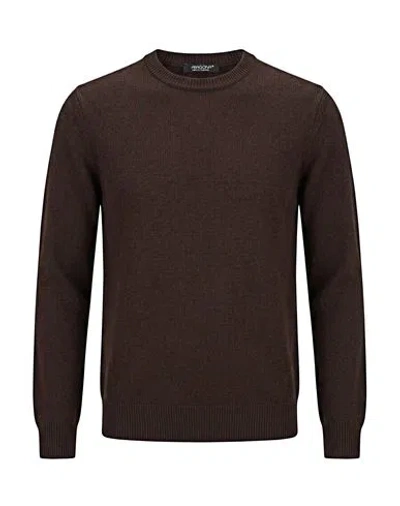 Aragona Man Sweater Dark Brown Size 40 Cashmere