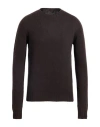 Aragona Man Sweater Dark Brown Size 42 Wool, Cashmere