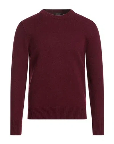 Aragona Man Sweater Garnet Size 44 Cashmere In Red