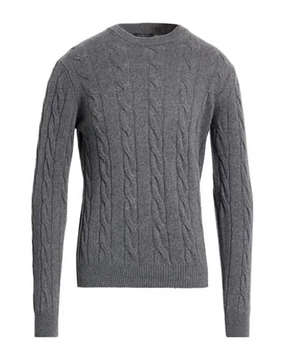 Aragona Man Sweater Grey Size 40 Cashmere In Gray