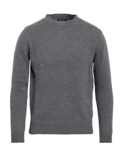 Aragona Man Sweater Grey Size 40 Cashmere In Gray