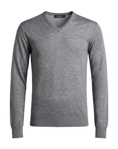 Aragona Man Sweater Grey Size 40 Cashmere, Silk In Gray