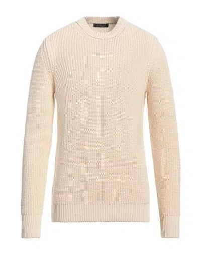 Aragona Man Sweater Ivory Size 42 Cotton In White