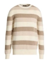 Aragona Man Sweater Ivory Size 44 Cashmere In Multi