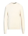 Aragona Man Sweater Ivory Size 46 Cashmere In White
