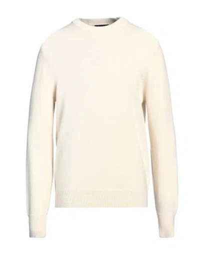 Aragona Man Sweater Ivory Size 46 Cashmere In White