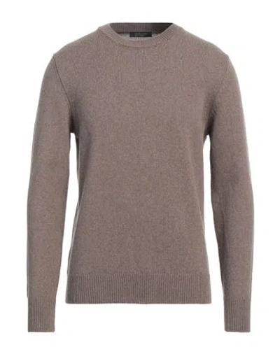 Aragona Man Sweater Khaki Size 42 Cashmere In Beige
