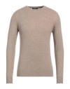 Aragona Man Sweater Khaki Size 44 Cashmere In Beige