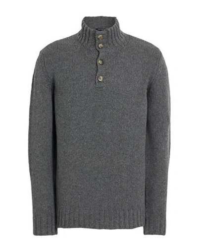 Aragona Man Sweater Lead Size 42 Baby Alpaca Wool, Merino Wool In Gray