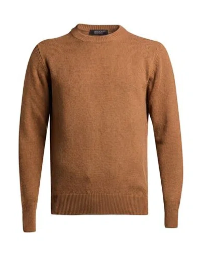 Aragona Man Sweater Light Brown Size 40 Cashmere