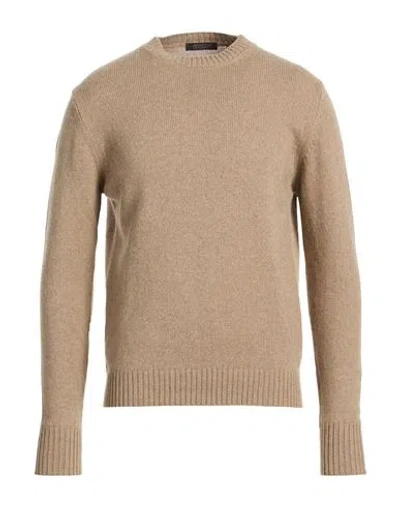 Aragona Man Sweater Light Brown Size 40 Cashmere