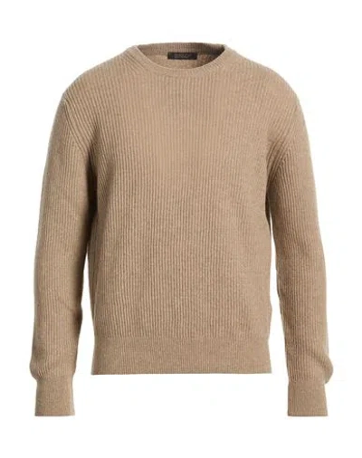 Aragona Man Sweater Light Brown Size 44 Cashmere