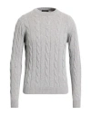 Aragona Man Sweater Light Grey Size 42 Cashmere In Gray