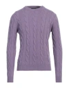 Aragona Man Sweater Light Purple Size 44 Cashmere