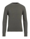 Aragona Man Sweater Military Green Size 36 Cashmere