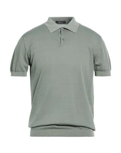 Aragona Man Sweater Military Green Size 42 Cotton