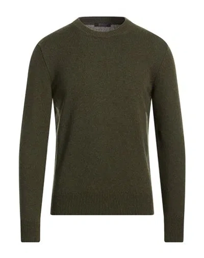 Aragona Man Sweater Military Green Size 44 Cashmere