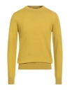 Aragona Man Sweater Mustard Size 36 Merino Wool