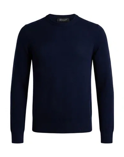 Aragona Man Sweater Navy Size 36 Merino Wool, Cashmere In Blue