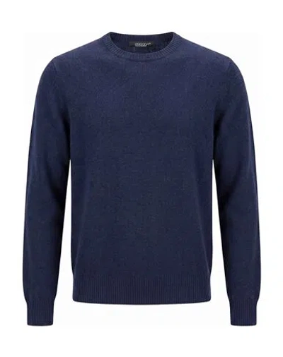 Aragona Man Sweater Navy Size 40 Cashmere In Blue