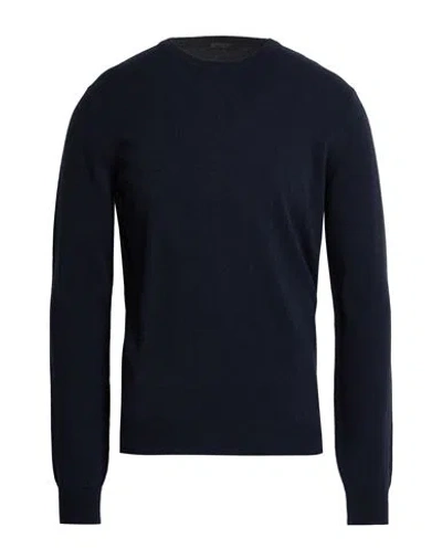 Aragona Man Sweater Navy Size 46 Cashmere In Blue